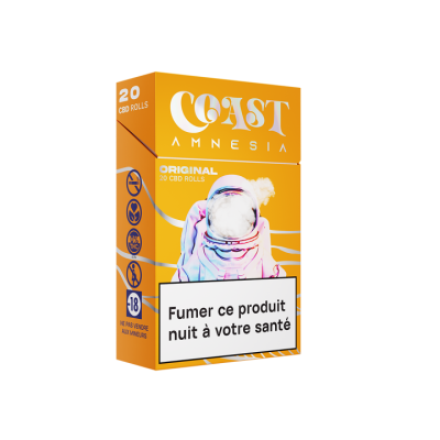 Cigarettes CBD Amnesia COAST | Cartouche 200 Prerolls Premium | Livraison Rapide