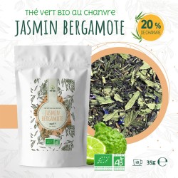 Tè verde biologico Canapa Gelsomino Bergamotto