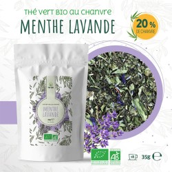 Organic green tea Hemp Mint Lavender