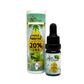 Huile CBD 20% full spectrum Menthe | CBD'EAU