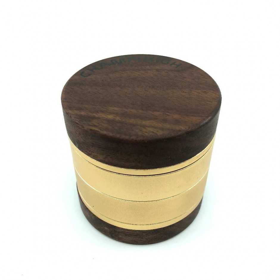 Wooden Luxury Grinders 62mm (Gold)