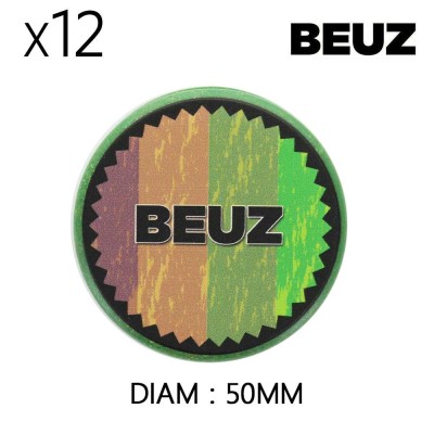 Boîte de 12 Grinders en chanvre 50 mm Beuz Green Organic