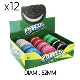 Boîte de 12 Grinders en chanvre 52 mm Orio Biscuits