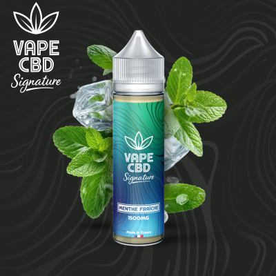 E-liquide CBD Menthe Fraîche Vape CBD Signature 50ml