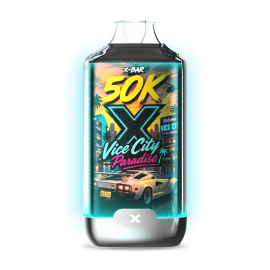 Kit V-ice City Paradise - X-BAR 50K Ice City + 3 E-liquides - 10 mg/ml