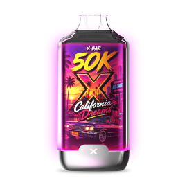 Kit X-BAR 50K Ice City California Dreams + 3 e-liquides 10 ml - 20 mg/ml