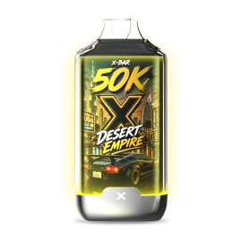 Kit X-BAR 50K Ice City Desert Empire + 3 e-liquides 10 ml - 10 mg/ml