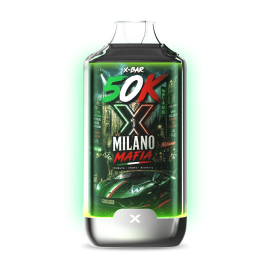 Kit X-BAR 50K Ice City Milano Mafia - Pomme Acidulée Glacée - 20 mg/ml