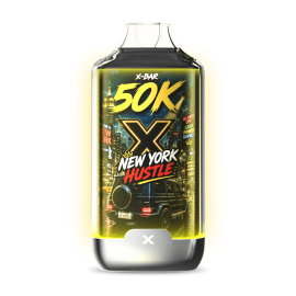 Kit X-BAR 50K Ice City New York Hustle + 3 e-liquides 10 ml - 20 mg/ml