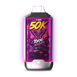 Kit X-BAR 50K Ice City Tokyo Nights + 3 e-liquides 10 ml - 20 mg/ml