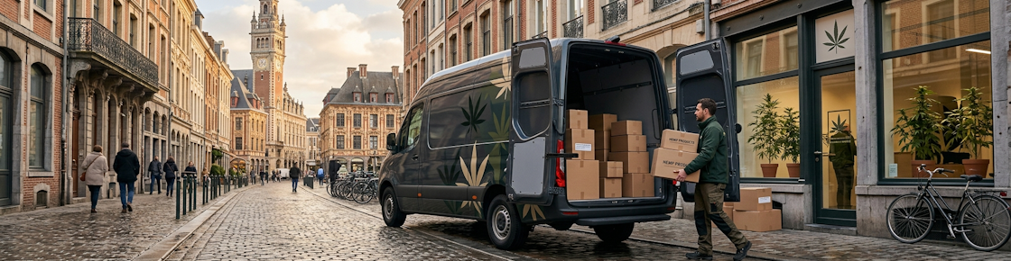 Livraison CBD professionnel à Lille et dans les Hauts-de-France par CBDeau PRO